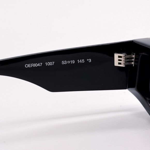 NEW OFF-WHITE ANDY 11007 BLACK SUNGLASSES UNISEX OERI047 1007 OFF-WHITE EYEWEAR - Picture 9 of 11
